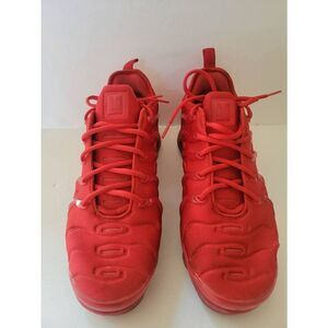 Nike Air Vapormax Plus Men's Red Lace-Up Running Shoes Size 10.5